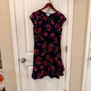 Signature by Robbie Bee Navy and Multicolor Dress XL